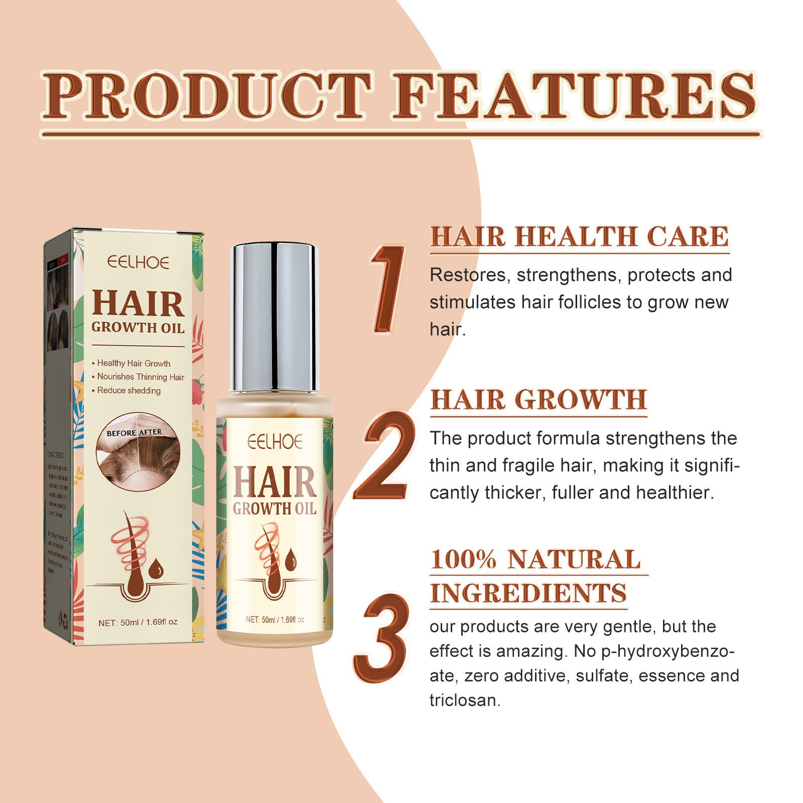 Dry And Manic Hair Growth Care Essential Oil