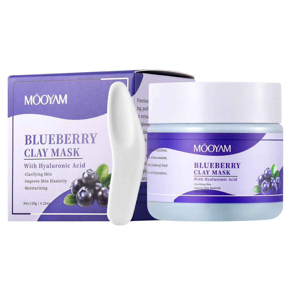 Cleansing And Pore Refining Blackhead Removing Blueberry Clay Mask