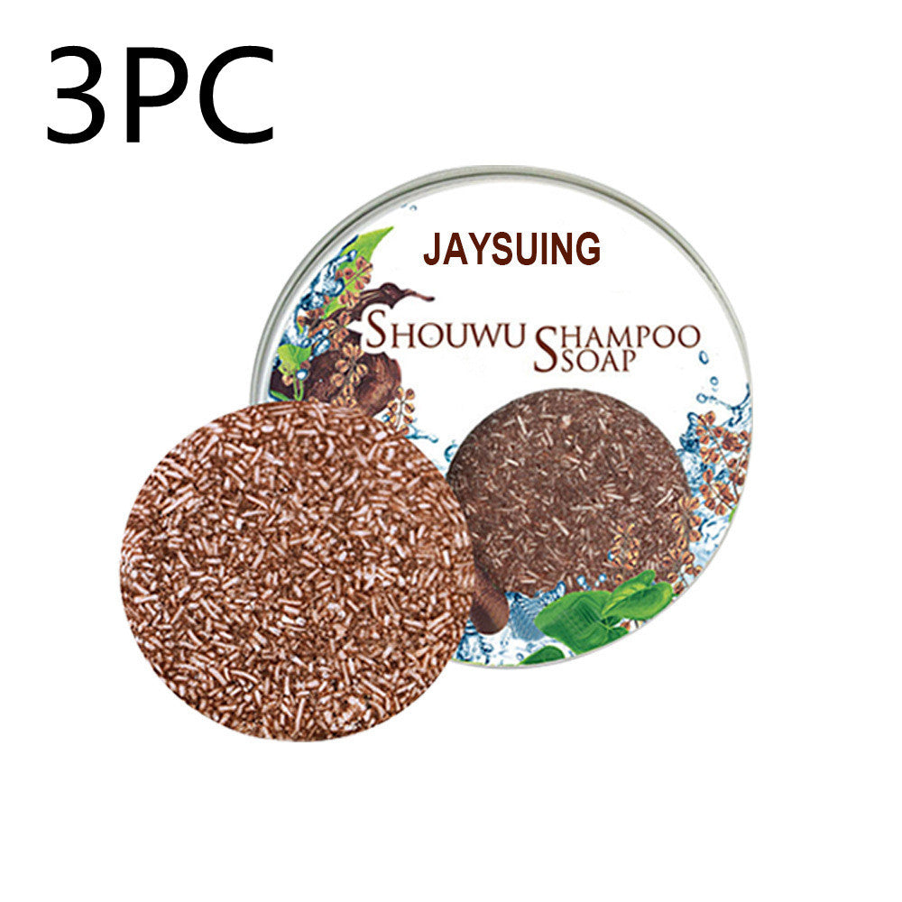 Polygonum Multiflorum Shampoo Soap Black Hair